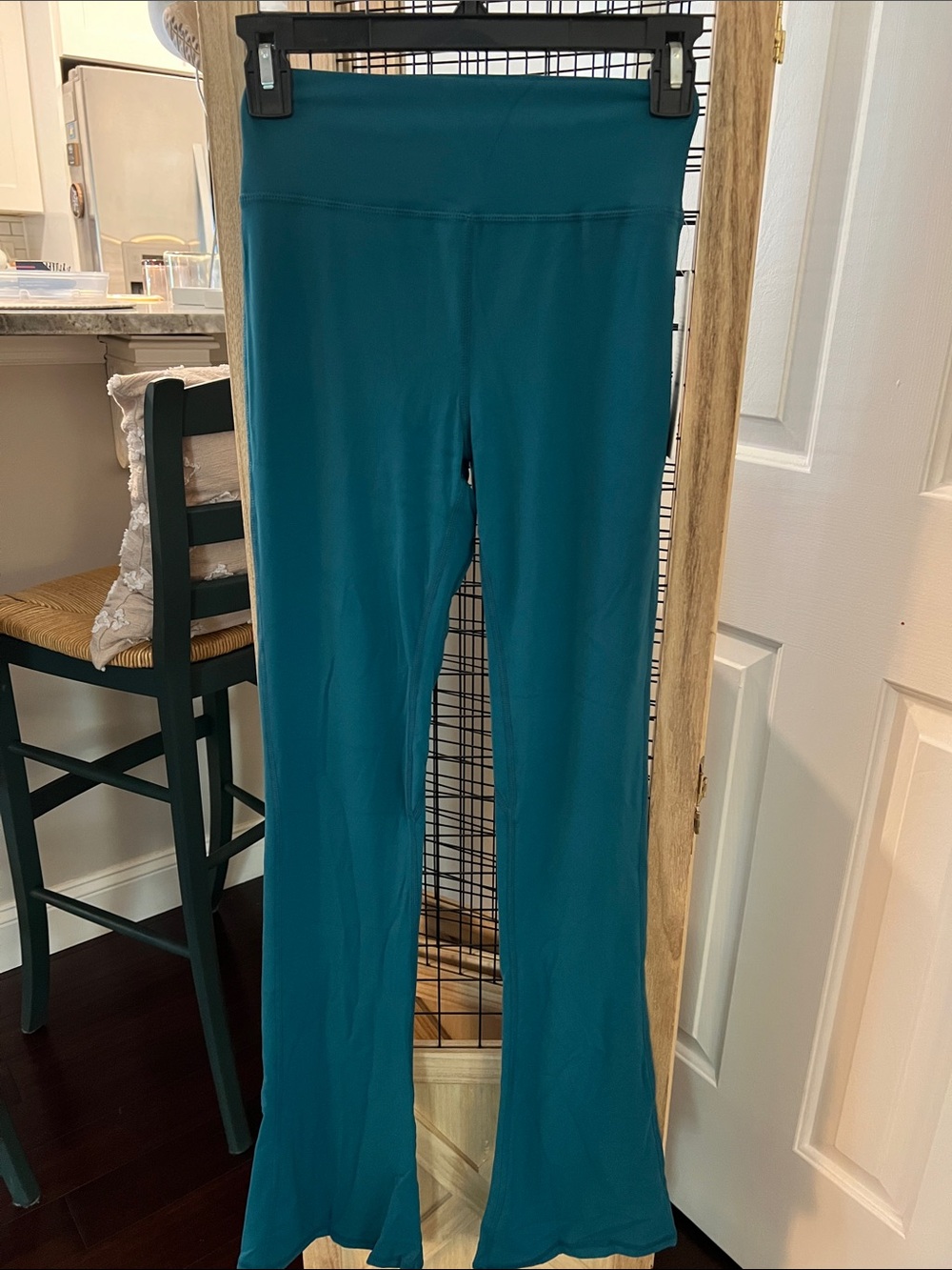 NWT! Teal High-Waist Flared Yoga Pants